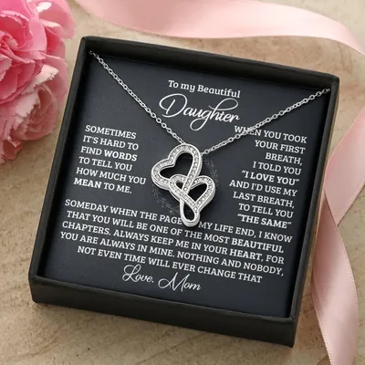 Time Will Never Change That Double Hearts Necklace