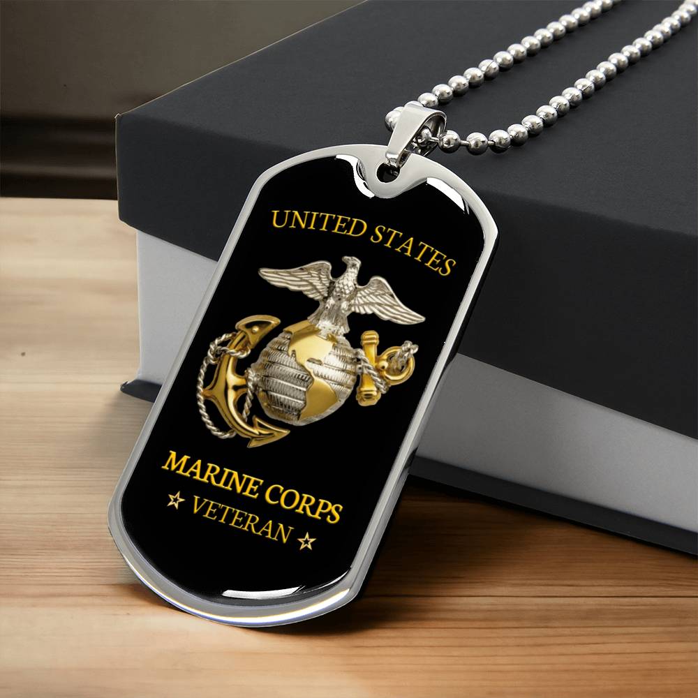 Gorgeous Dog Tag For Marine Corps - Army Tag Necklace, Dog Tag
