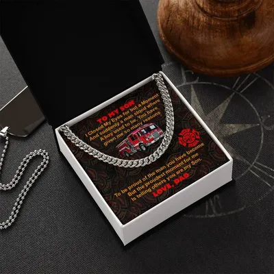 To My Son - Cuban Link Chain