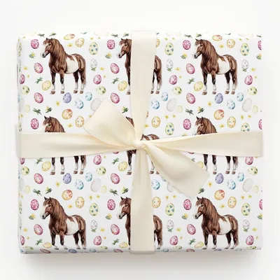 Hop in the Saddle - Gift Wrap for Christmas, Holidays Wrapping Paper, Christmas Wrapping Paper