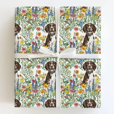 Garden with the GSP - Gift Wrap for Christmas, Holidays Wrapping Paper, Christmas Wrapping Paper