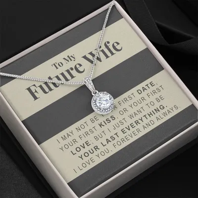 Gift For Future Wife Basic Beige I Just Want To Be Eternal Hope Necklace