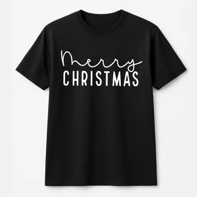 Womens Christmas T-Shirt Christmas T-Shirt For Women Christmas Gift Women Merry Christmas T-Shirt Casual Cotton