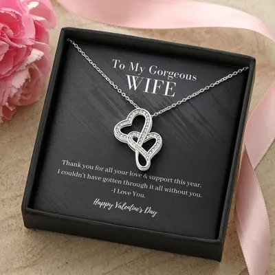 The Perfect Gift For Her Double Hearts Necklace