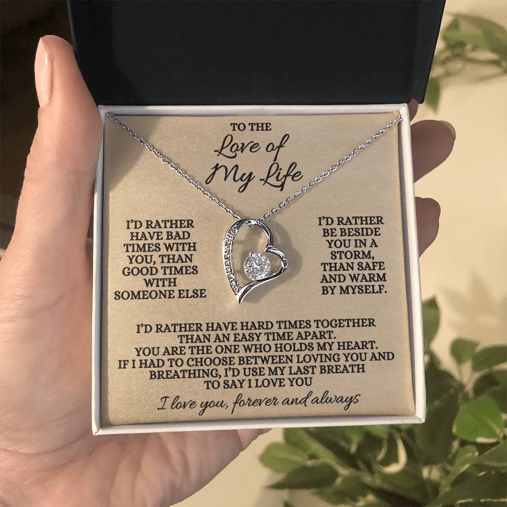 The Love Of My Life Forever Love Necklace
