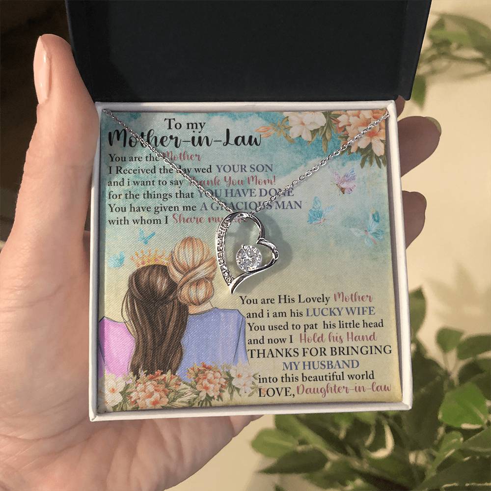 To my Mother-in-law - You Are His Lovely Mother - Forever Love Necklace