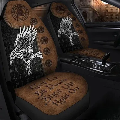 Viking Raven Carseat Cover Viking Full Printed Auto Seat Cover