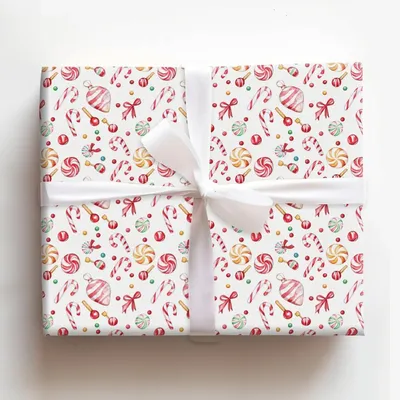 Candy Dream - Gift Wrap for Christmas, Holidays Wrapping Paper, Christmas Wrapping Paper