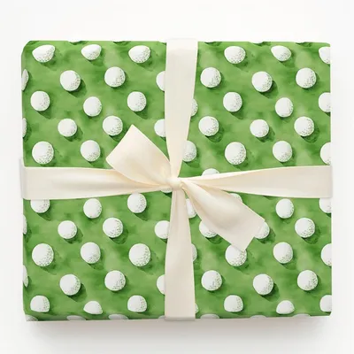 Golfing Volley - Gift Wrap for Christmas, Holidays Wrapping Paper, Christmas Wrapping Paper