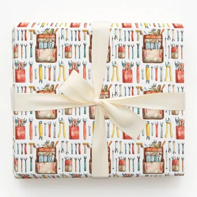 Ruler of the Toolbelt - Gift Wrap for Christmas, Holidays Wrapping Paper, Christmas Wrapping Paper