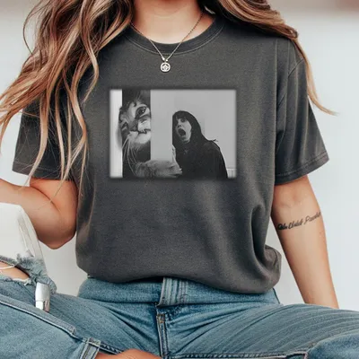 The Shining Vintage T-Shirt Cat Scream T-Shirt Meme Cringe Funny Dumb T-Shirt Unisex Movie T-Shirt Menswear Womenswear Streetwear