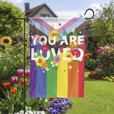 Lgbtq Gay Pride Garden Flag, Gift For Lgbtg Vertical Garden Flag