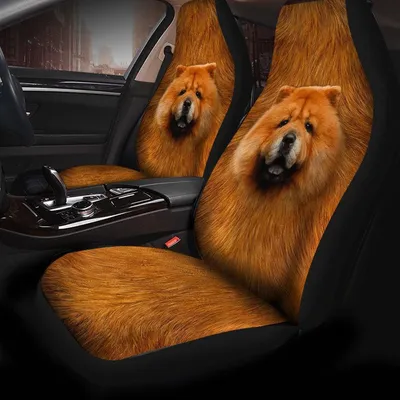 Chow Chow Dog Funny Face Car Seat Covers