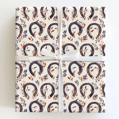 Hoofing Time - Gift Wrap for Christmas, Holidays Wrapping Paper, Christmas Wrapping Paper