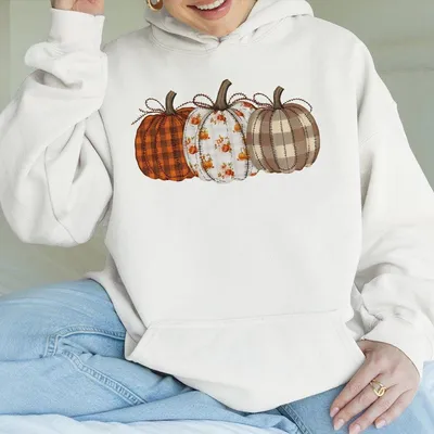 Pumpkin Hoodie Boho Pumpkin Fall Hoodie Patchwork Pumpkin Hoodie Cute Autumn Hoodie Fall Harvest Hoodie Pump