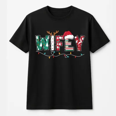 Christmas Wife And Husband T-Shirt, Christmas Matching , Wifey And Hubby, Family Matching