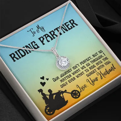 Riding Partner Valentine Necklace Gift to Wife