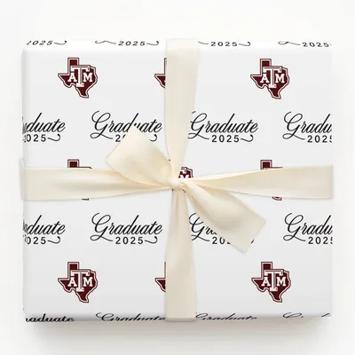 Texas A&M Graduate - Gift Wrap for Christmas, Holidays Wrapping Paper, Christmas Wrapping Paper