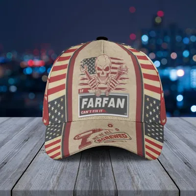 Baseball Cap Farfan Can'T Fix It, We'Re All Screwed Patriotic Satire Hat Baseball Cap