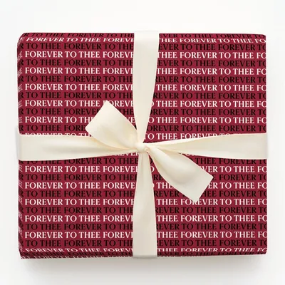 Forever to Thee - Gift Wrap for Christmas, Holidays Wrapping Paper, Christmas Wrapping Paper