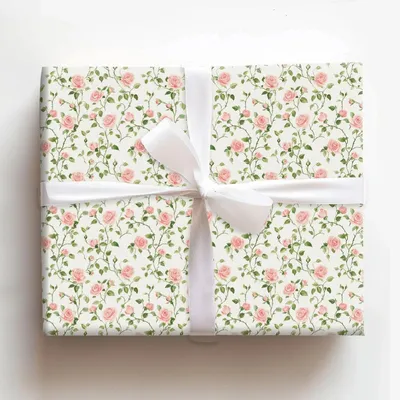 Tiny Blossoms - Gift Wrap for Christmas, Holidays Wrapping Paper, Christmas Wrapping Paper