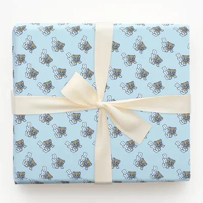 BYU Blue - Gift Wrap for Christmas, Holidays Wrapping Paper, Christmas Wrapping Paper