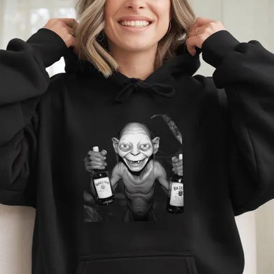 Lord Of The Rings Vintage Style Hoodie Party Hard Gollum Hoodie Meme Cringe Funny Dumb Hoodie Top