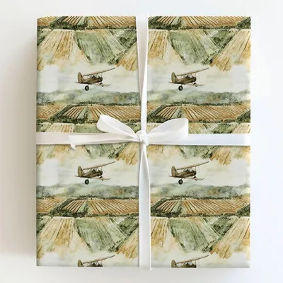 Golden Hour Glide - Gift Wrap for Christmas, Holidays Wrapping Paper, Christmas Wrapping Paper