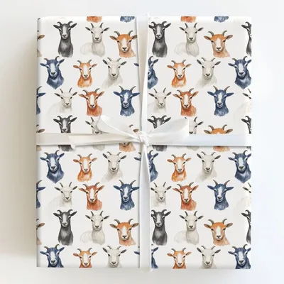 Goat Road - Gift Wrap for Christmas, Holidays Wrapping Paper, Christmas Wrapping Paper