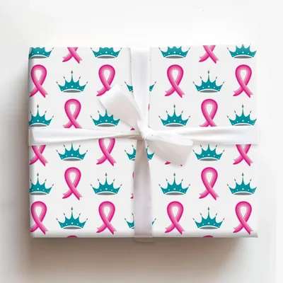 Crown & Ribbon Legacy - Gift Wrap for Christmas, Holidays Wrapping Paper, Christmas Wrapping Paper