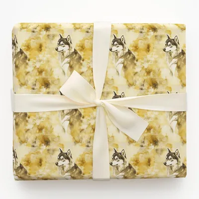 Golden Pride - Gift Wrap for Christmas, Holidays Wrapping Paper, Christmas Wrapping Paper