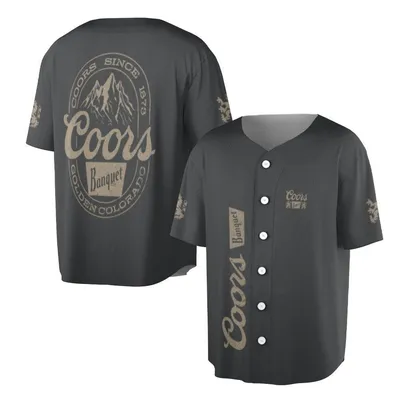 Coors Banquet Golden Colorado Baseball Jerse, Vintage Beer Logo Baseball Jersey, Since 1873, Mountain Brewery Fan Gift, Us