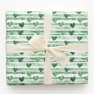 Green Wish - Gift Wrap for Christmas, Holidays Wrapping Paper, Christmas Wrapping Paper