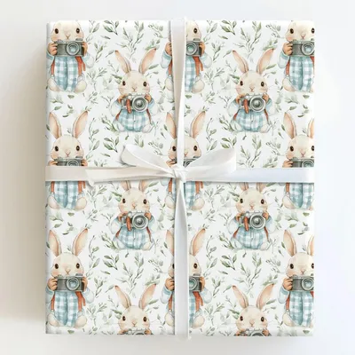 Fluffy Frames - Gift Wrap for Christmas, Holidays Wrapping Paper, Christmas Wrapping Paper