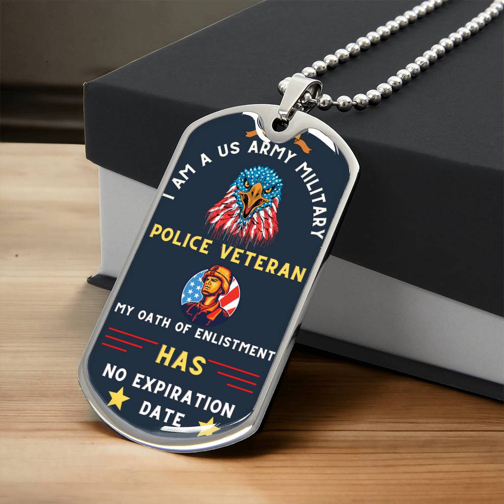 Military Police S Dog Tag - Army Tag Necklace, Dog Tag