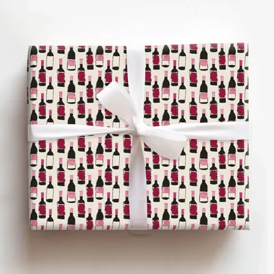 Whine O'Clock - Gift Wrap for Christmas, Holidays Wrapping Paper, Christmas Wrapping Paper