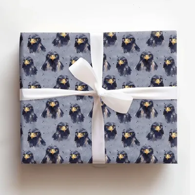 Bird's Eye Blue - Gift Wrap for Christmas, Holidays Wrapping Paper, Christmas Wrapping Paper