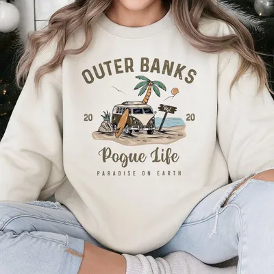 Outer Banks Sweatshirt Sweatshirt And Sweatshirt Outer Banks Pogue Life Graphic Sweatshirt Movie Fan Sweatshirt Graphic Sweatshirt For Movie Lover