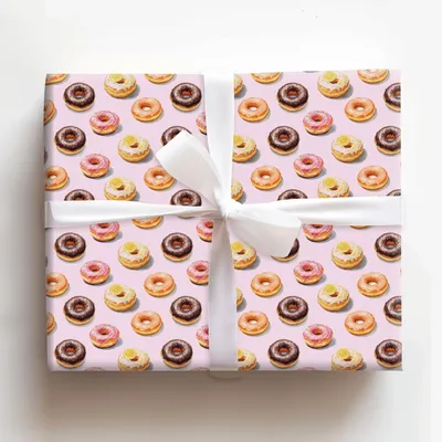Donut Disturb - Gift Wrap for Christmas, Holidays Wrapping Paper, Christmas Wrapping Paper