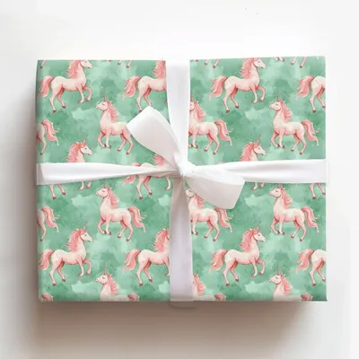 Pink Twinkle Trot - Gift Wrap for Christmas, Holidays Wrapping Paper, Christmas Wrapping Paper