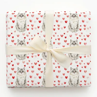 Siberian Valentine - Gift Wrap for Christmas, Holidays Wrapping Paper, Christmas Wrapping Paper