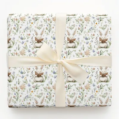 Tales of a Bunny - Gift Wrap for Christmas, Holidays Wrapping Paper, Christmas Wrapping Paper