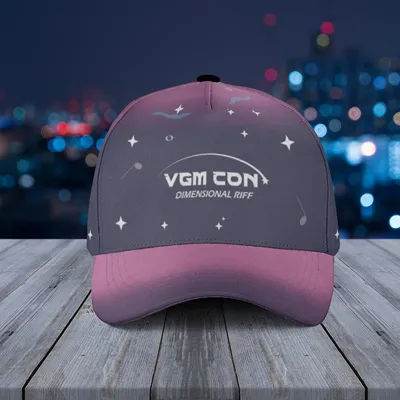 Baseball Cap Vgm Con Dimensional Rift With Galaxy Gradient And Star Planet Graphic Baseball Cap