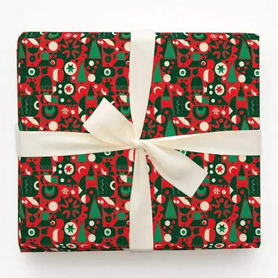 Holiday Hodgepodge - Gift Wrap for Christmas, Holidays Wrapping Paper, Christmas Wrapping Paper