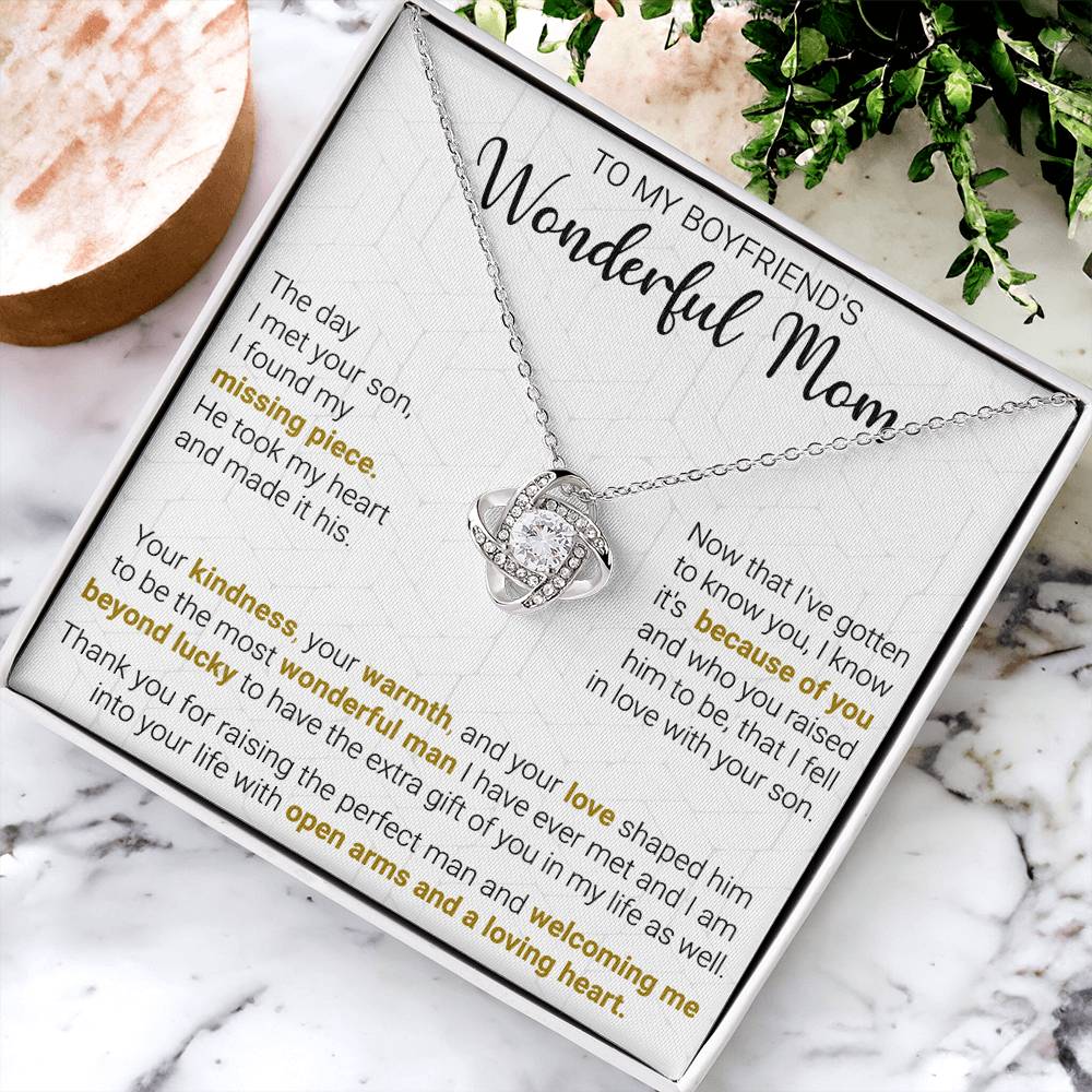 Gift For Boyfriend's Mom - Beyond Lucky - Love Knot Love Knot Necklace