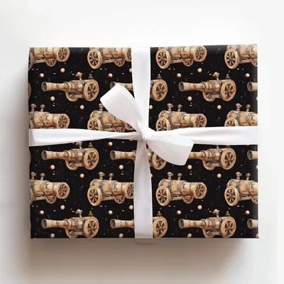 Case the Cannon - Gift Wrap for Christmas, Holidays Wrapping Paper, Christmas Wrapping Paper
