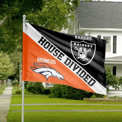 Horizontal House Flag, Football Rival Teams House Banner, Game Day Rivalry Decor, Outdoor Sports Fan Gift Horizontal House Flag
