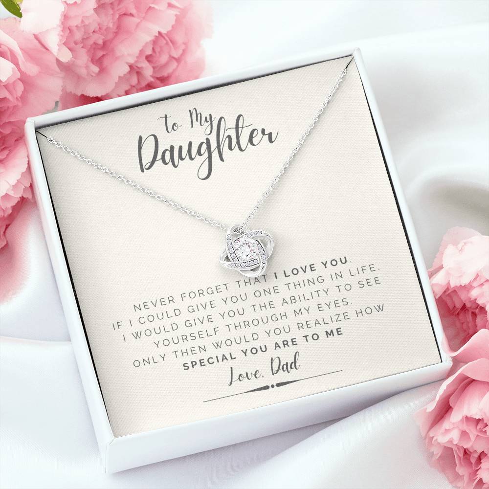 Special Daughter - Love Knot Necklace