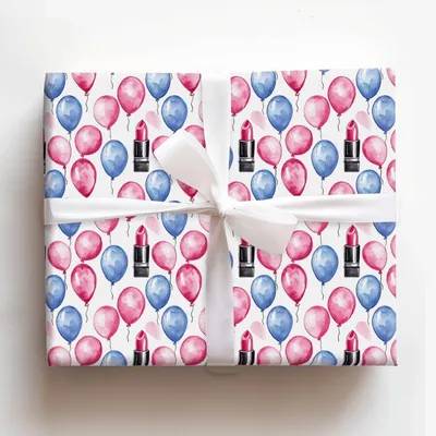 Lips and Lifts - Gift Wrap for Christmas, Holidays Wrapping Paper, Christmas Wrapping Paper