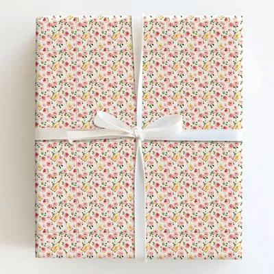 Toast to the Queen - Gift Wrap for Christmas, Holidays Wrapping Paper, Christmas Wrapping Paper